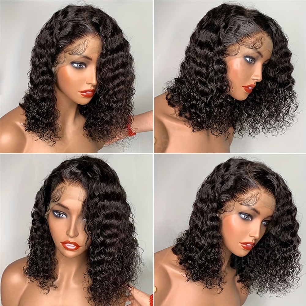  Deep Wave Human Hair Wigs, 13x4 Lace Front Wigs Human