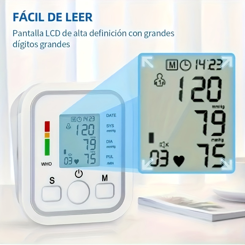 Home Automatic Arm Blood Pressure Monitor With Voice - Temu