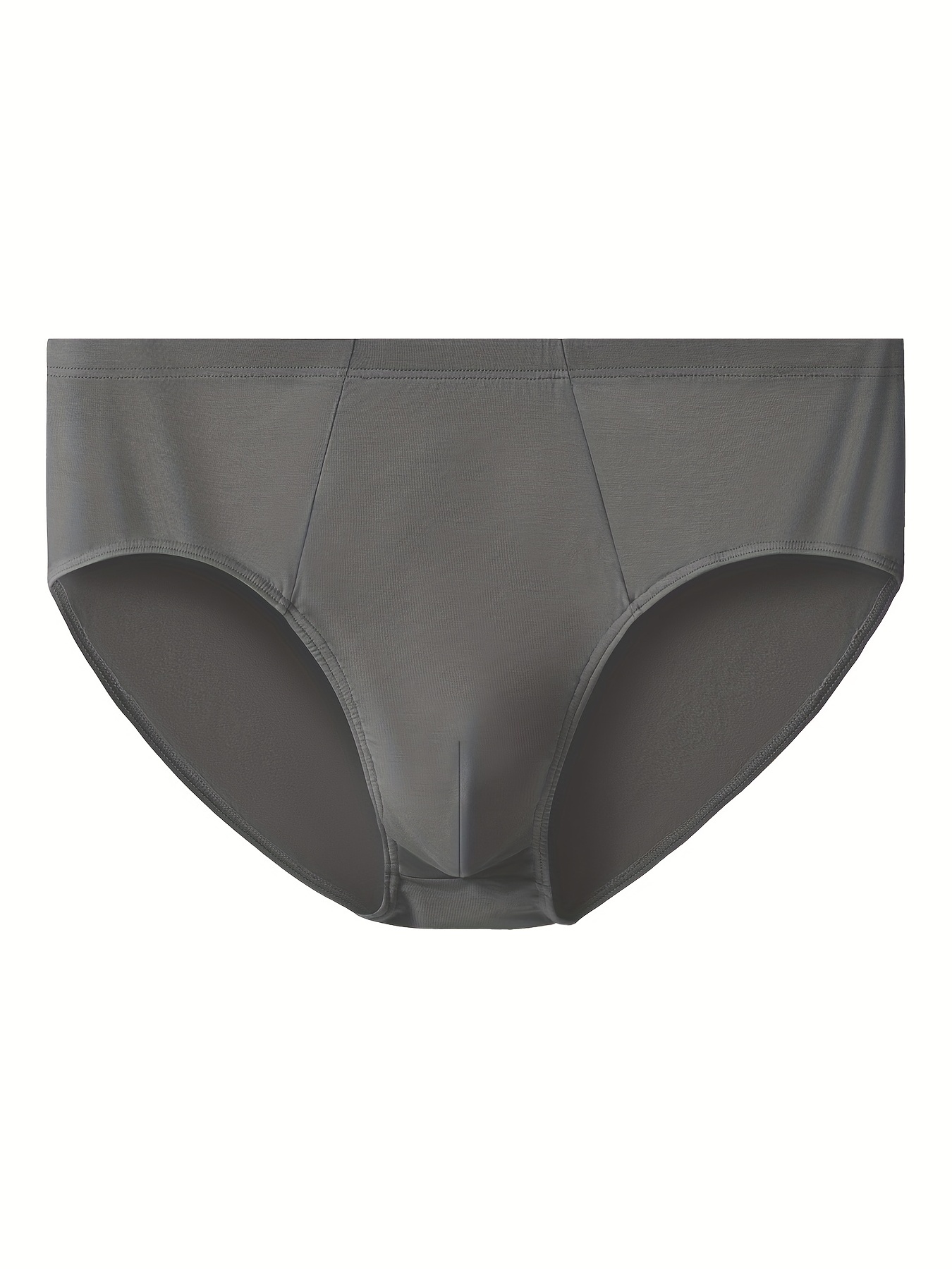 Men's Plus Size Underwear Casual Plain Color Panties - Temu