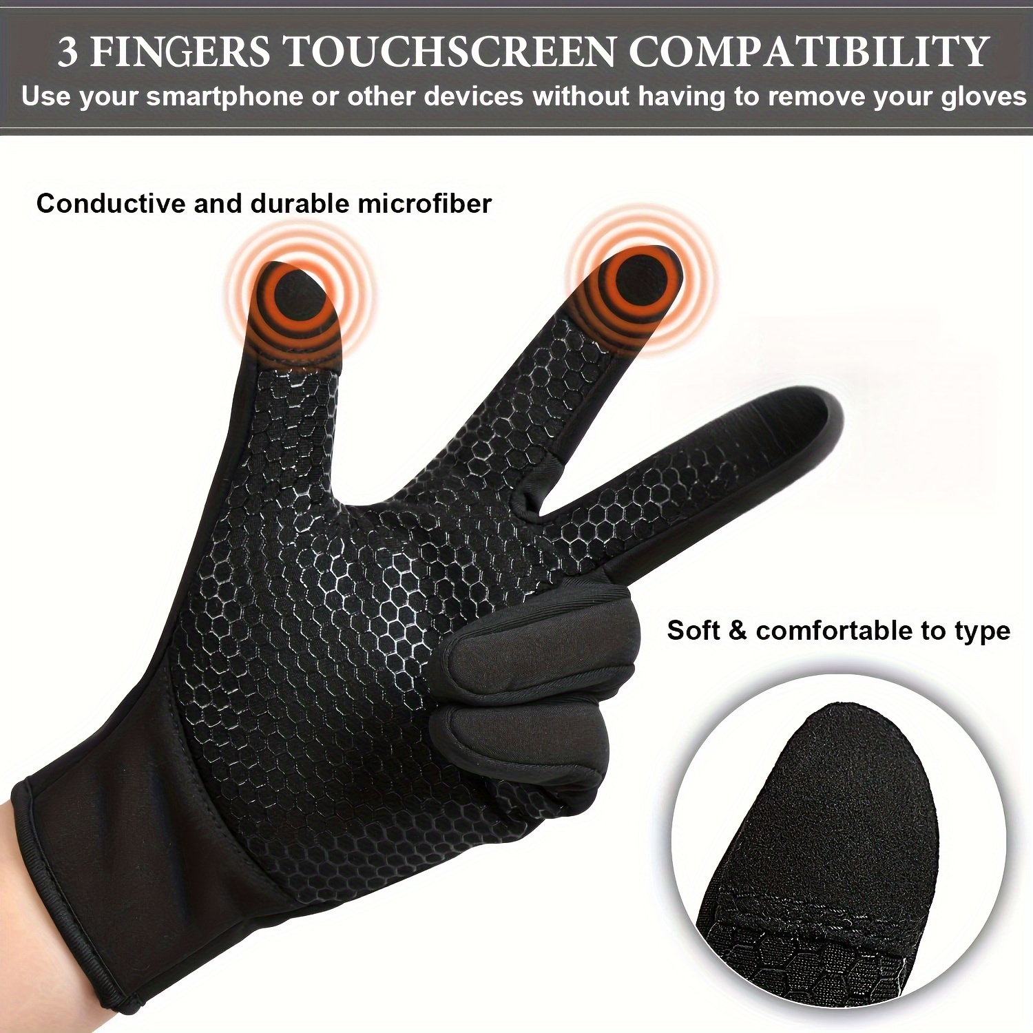 Outdoor Windproof Touch Screen Gloves For Mountaineering