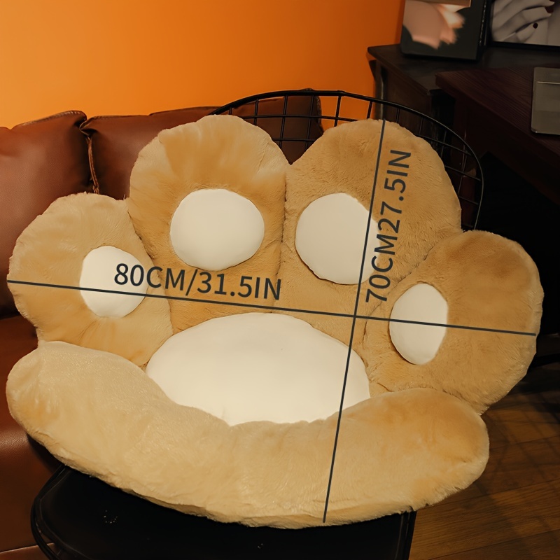 Seat Cushion, Cat Paw Cushion, Cute Seat Cushion, Lazy Susan Plush Jacket  Wrapped Pp Cotton Composed Of Bear Paw Chair Pad, For Office Chairs Game  Chairs Home Decoration, Accessories - Temu