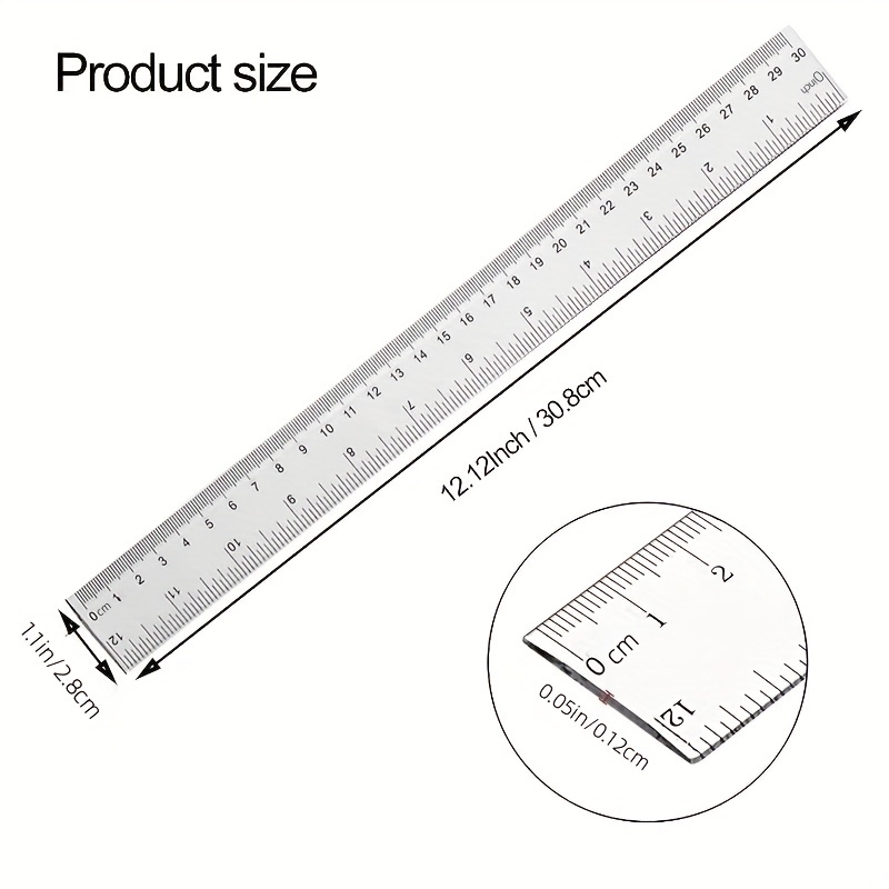 Light Plastic Ruler Clear Ruler transparent Ruler metric - Temu United Arab  Emirates