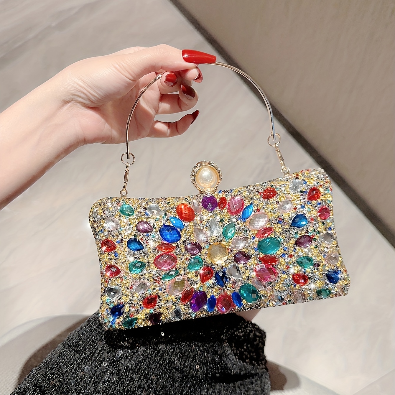 Luxury Designer Denim Handbag Rhinestone Diamond Square Bag Women Evening  Bag Dinner Party Clutch Purse Shoulder Messenger Bag - Evening Bags -  AliExpress