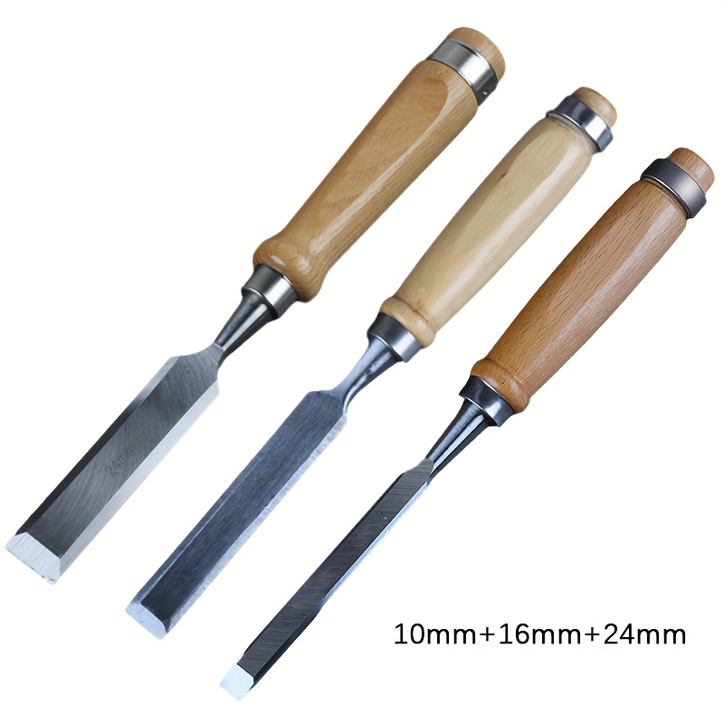 GCP Products 1/2 3/4 1 Wood Carving Chisel Set Woodworking Chisel Tool  Set 6Pc New