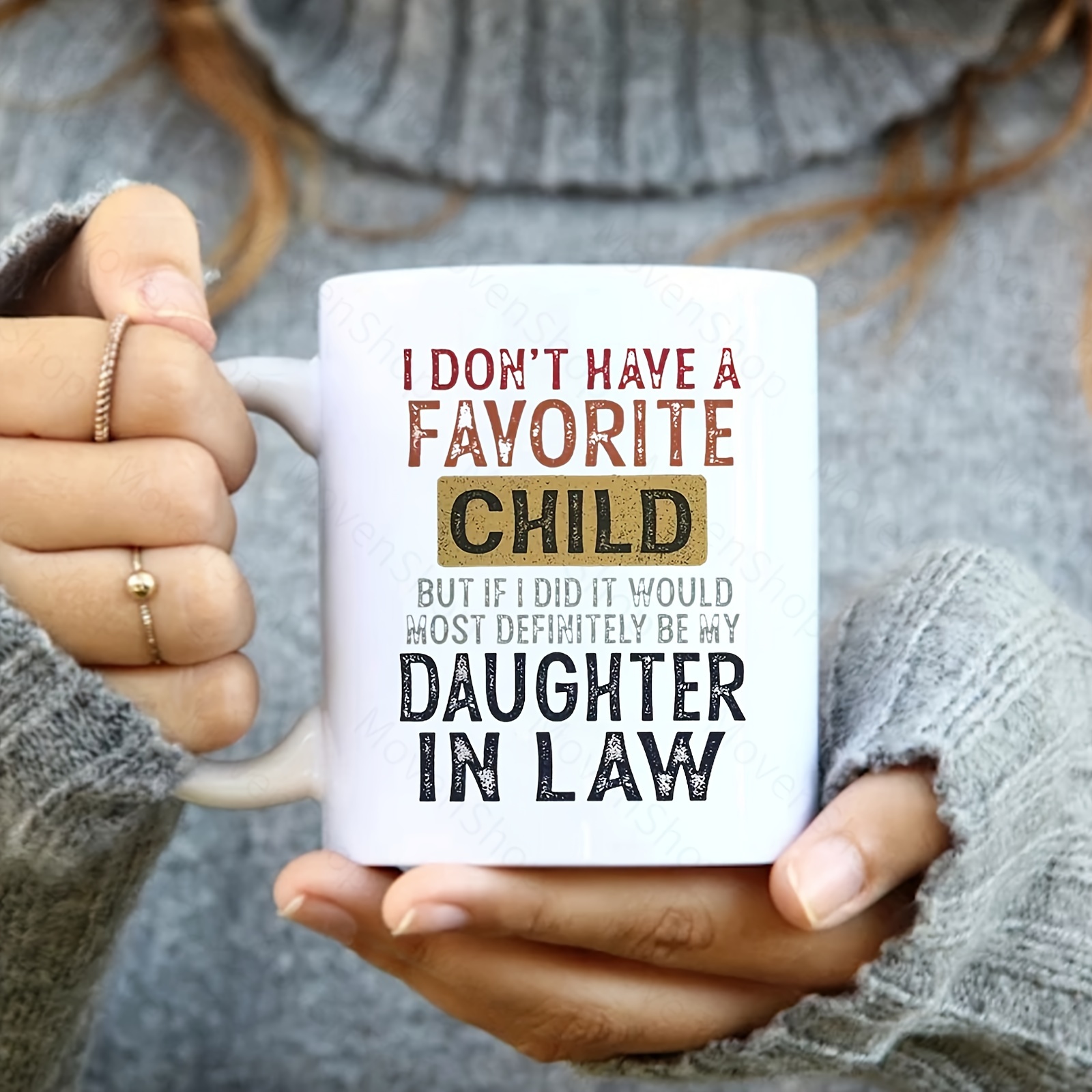 Funny Father-in-Law Coffee Mug - 11oz Novelty Ceramic 'Being Your Father-in-law Seems Like Gift Enough'