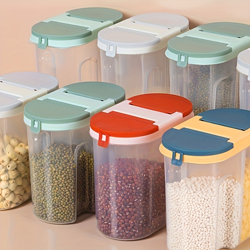 Rice Container, Multifunctional Grain Storage Box, Space Saving Storage  Containers For Rice, Cereals, Grains, Flours, Pet Food, Household Rice  Dispenser, Food Storage Jar, Home Kitchen Supplies - Temu