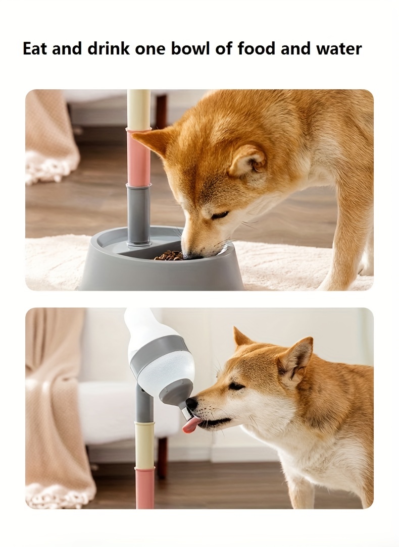 Pet Standing Water Dispenser Height Adjustable Vertical Dog - Temu