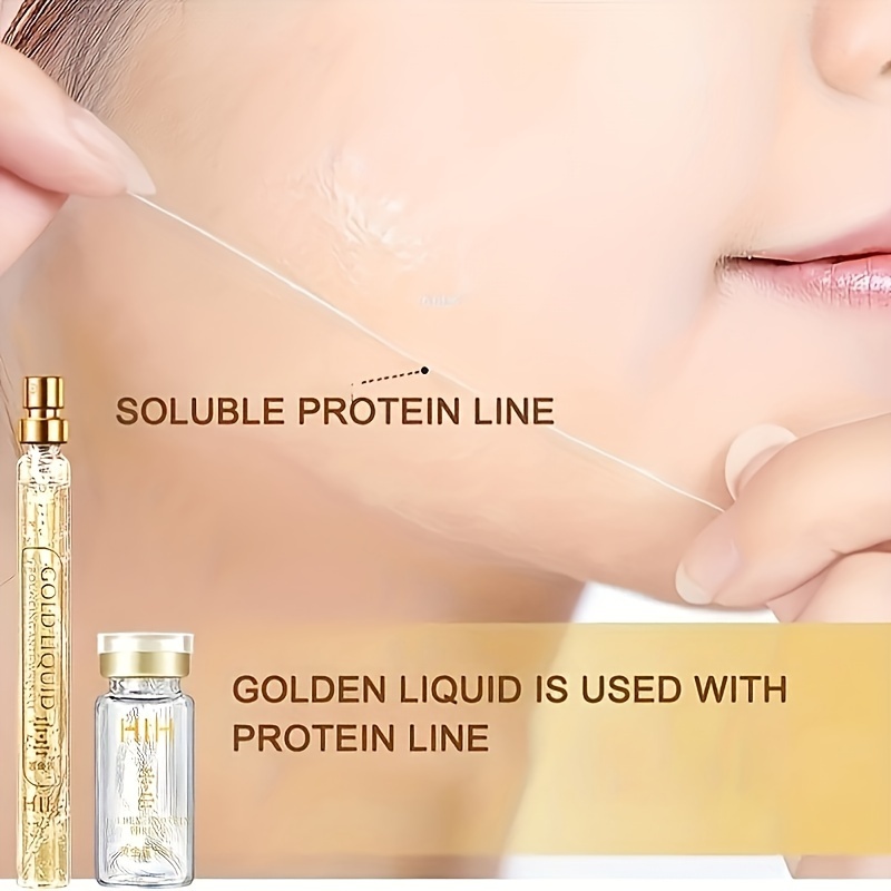 Instant Lift Collagen Protein Thread Set, Face Filler Absorbable Thread  Firming Silk Fibroin Line Carving Face Gifts - Temu