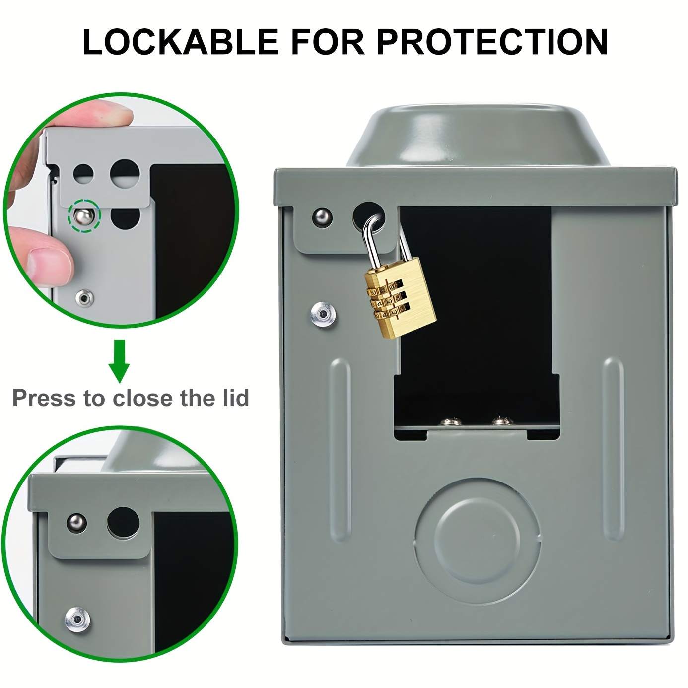 30 Amp Rv Power Outlet Box 125v Enclosed Lockable Outdoor - Temu