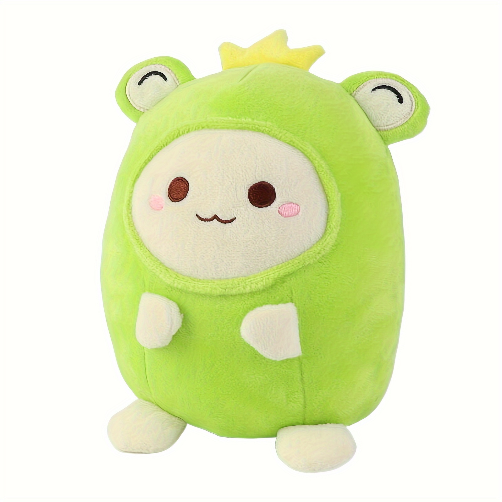 Cute Frog Plush Stuffed Animal Pillow Toy, Soft Forg Plushie With