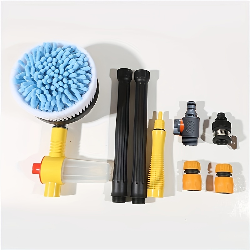 1pc 360° Rotation Head Retractable Double Layer Car Wash Brush with Long  Handle