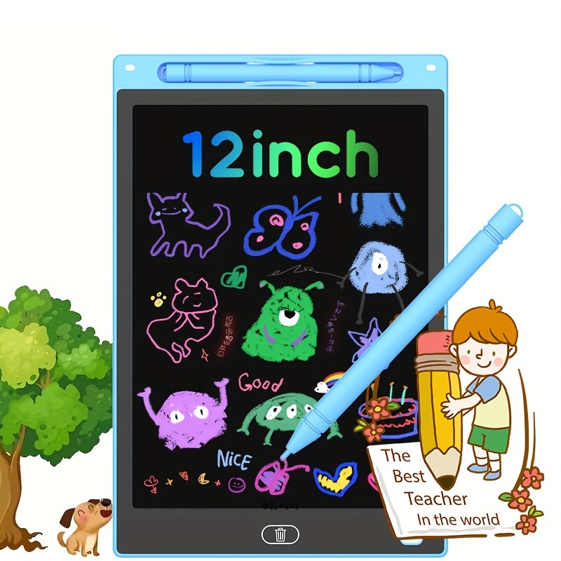 LCD Writing Tablet Toddler Doodle Board, 9 Inch Colorful Erasable Drawing  Pad for Kids, Toys Gifts for Educational Christmas Birthday Gifts for 3 4 5  6 7 8 Years Old Boys and