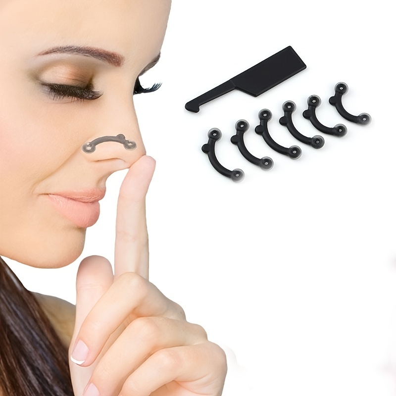 1 Set Nose Clip Silicone Nasal Bridge Enhancer Invisible