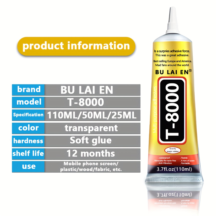 E8000 Glue Transparent Jewelry Metal Glue Upgrade Transparent Glue