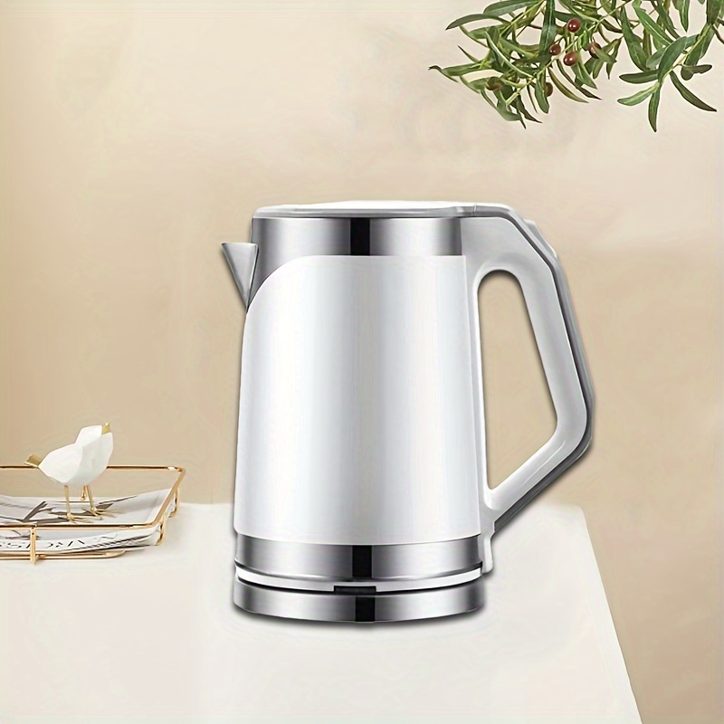 Stainless Steel Electric Kettle Large Capacity Automatic Power Off  Thickening l Anti-Dry Electric Kettle@Silver