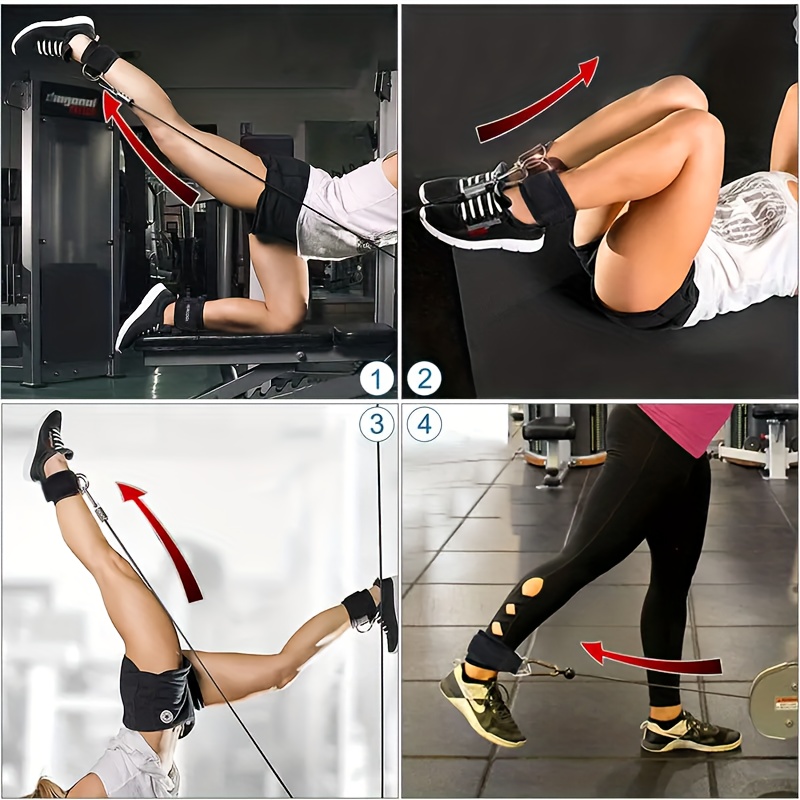 Adjustable Dumbbell Padded Ankle Strap Resistance Band Gym - Temu Australia