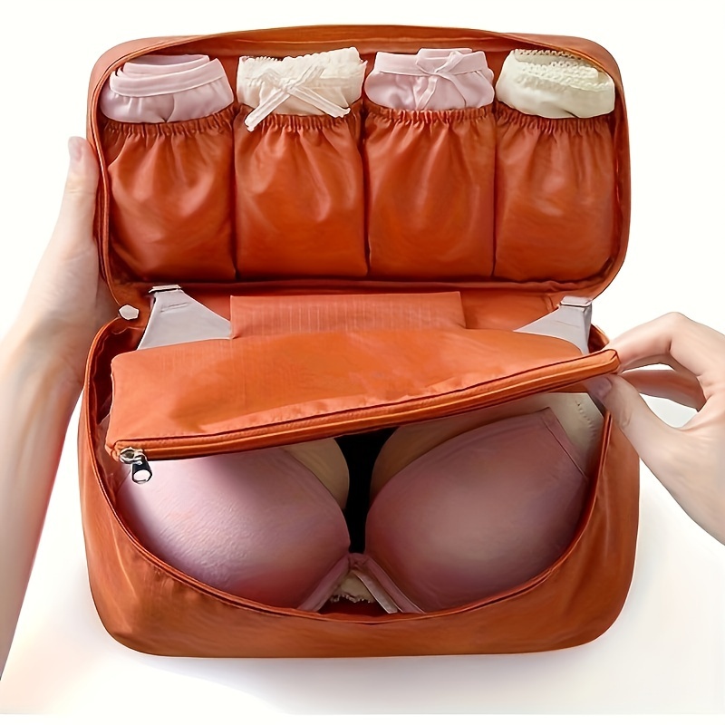mnjin bra box travel portable storage bag cute underwear covered bra  storage box f