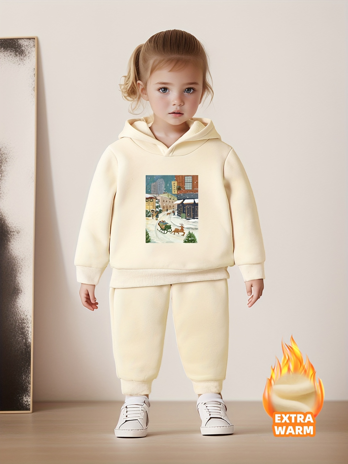 Comfort Fleece Pyjamas for Kids, Fluffy Boys Girls Winter Warm