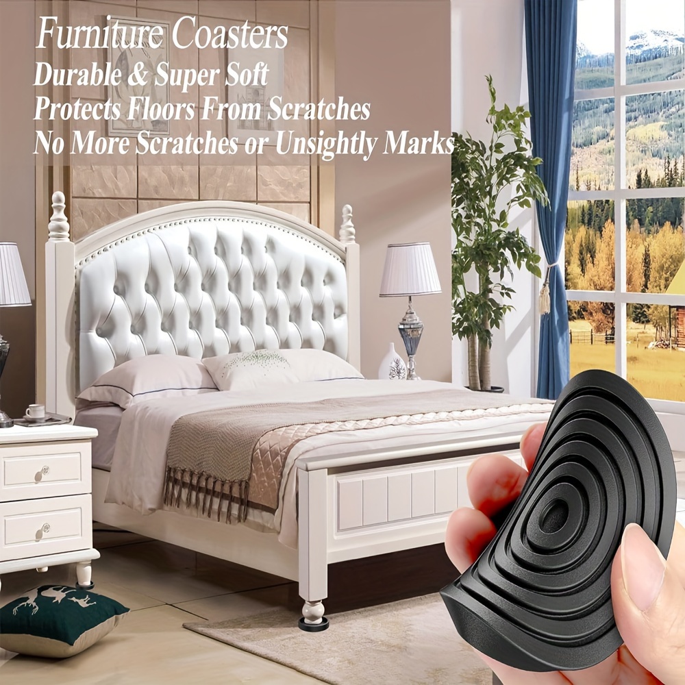 furniture coasters round furniture caster cups non slip pads