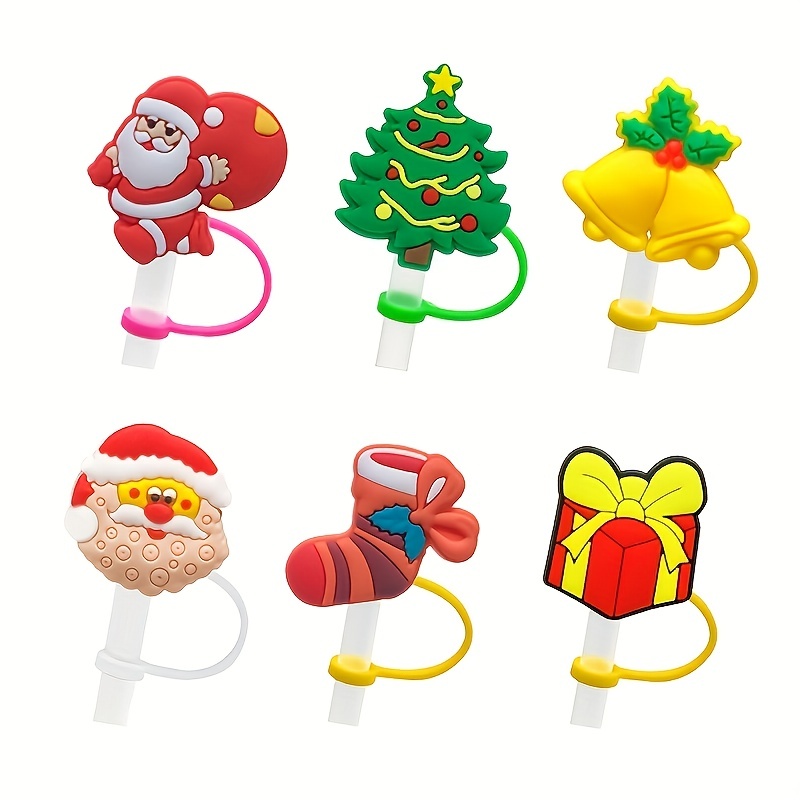 Reusable Cartoon Christmas Series Straw , Cute Silicone Dust-proof Straw  Cover, Cup Decoration Accessories, Party Decor, Party Supplies, Holiday  Decor, Holiday Supplies - Temu