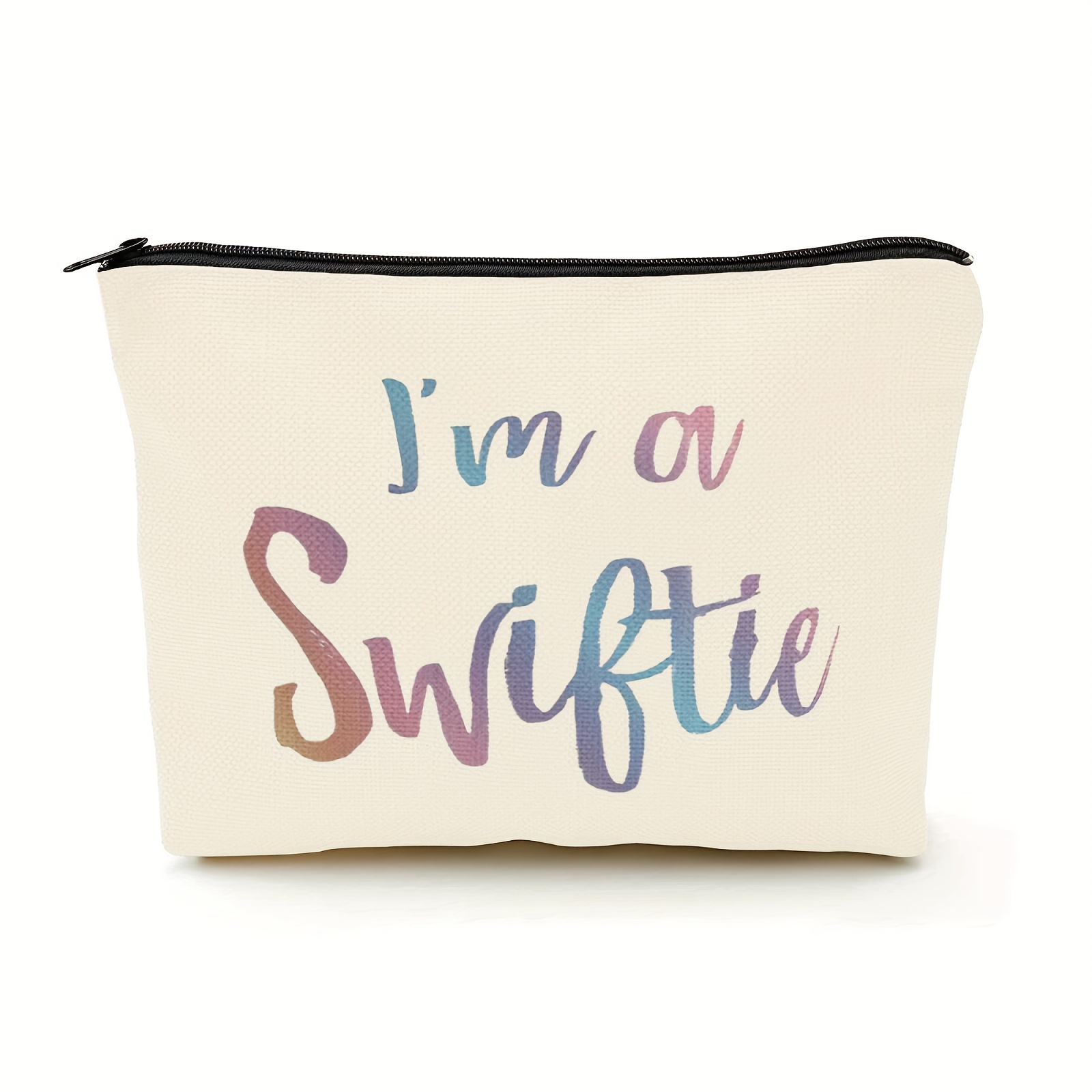

I Am A Swiftie Makeup Bag Fan Gift Music Lover Merchandise Zipper Roomy Makeup Pouch Gift For