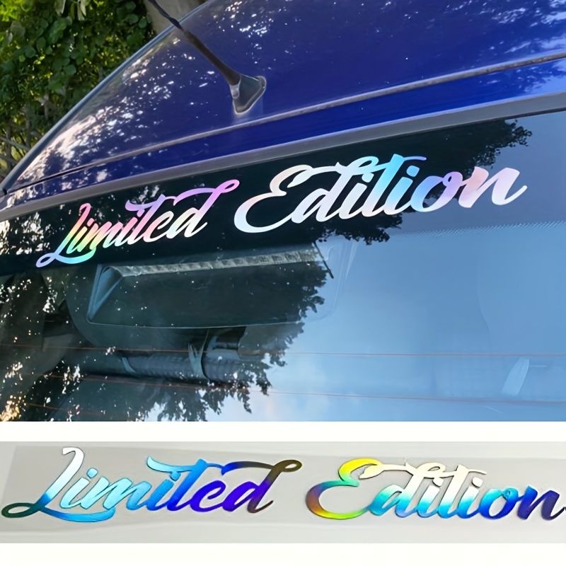 

Limited Edition Car Sticker Car Windshield Side Window Decor Decal Rainbow Colors Hologram Sticker Slickoil