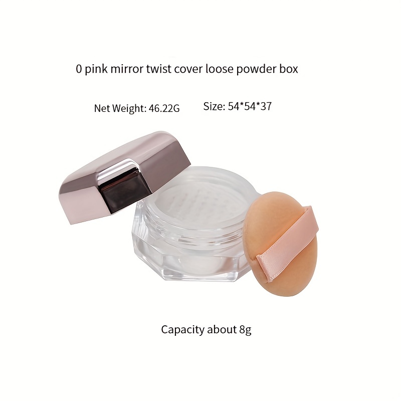 Refillable Makeup Powder Box, Container, Portable Makeup Powder