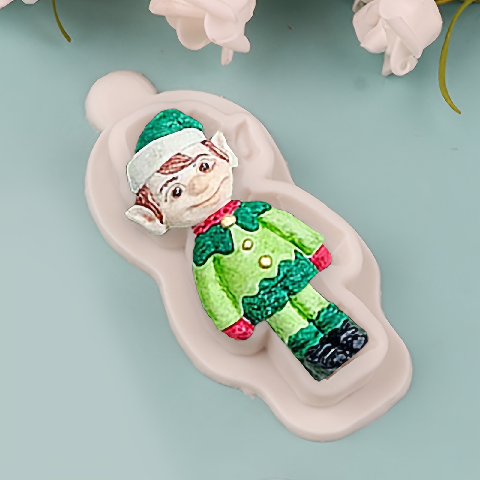 Silicone Mold 3d Santa Claus Elk Elf Boy Snowman - Temu