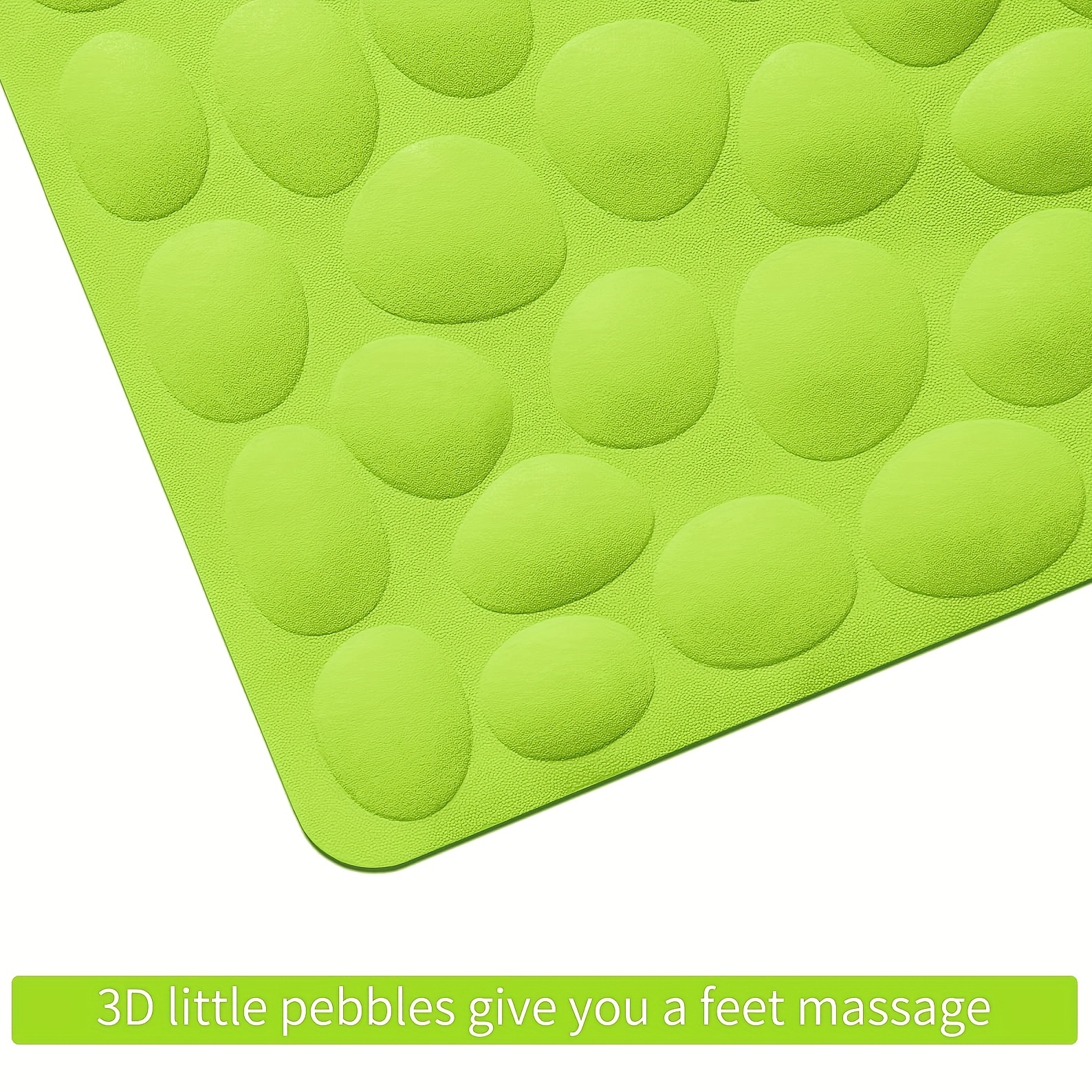 Non Slip Bathtub Mat Soft Rubber Bathroom Bathmat with Strong Suction Cups