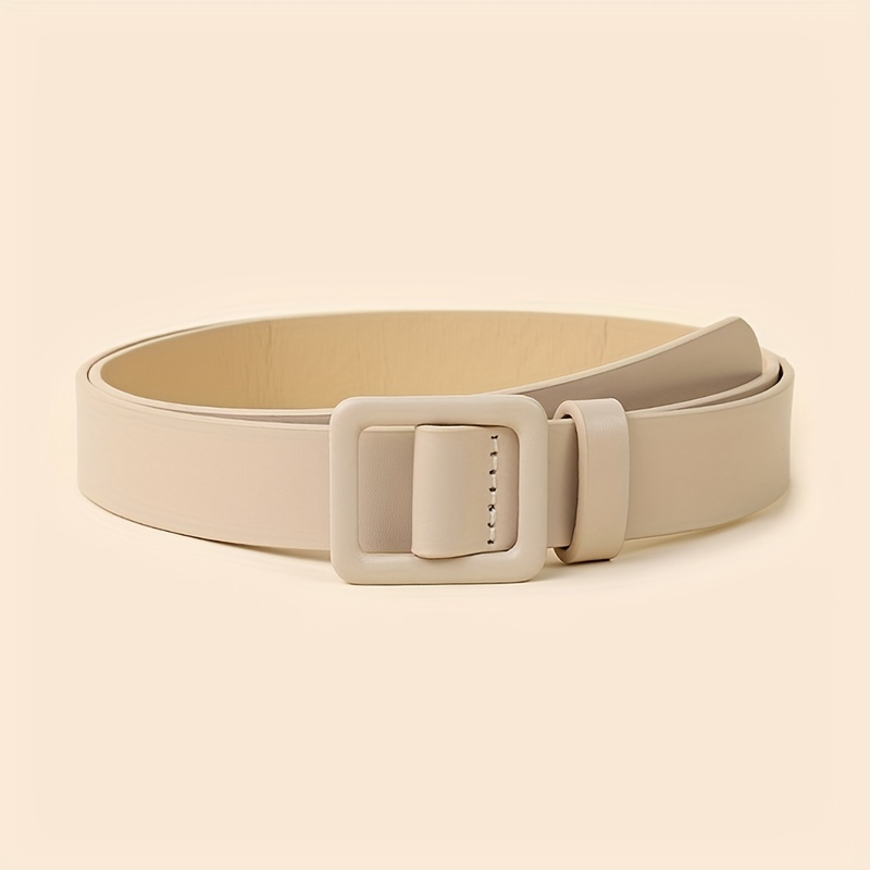 Needle-free Piercing-free Decorative Belt, Versatile Solid Color Women's Plain Belt