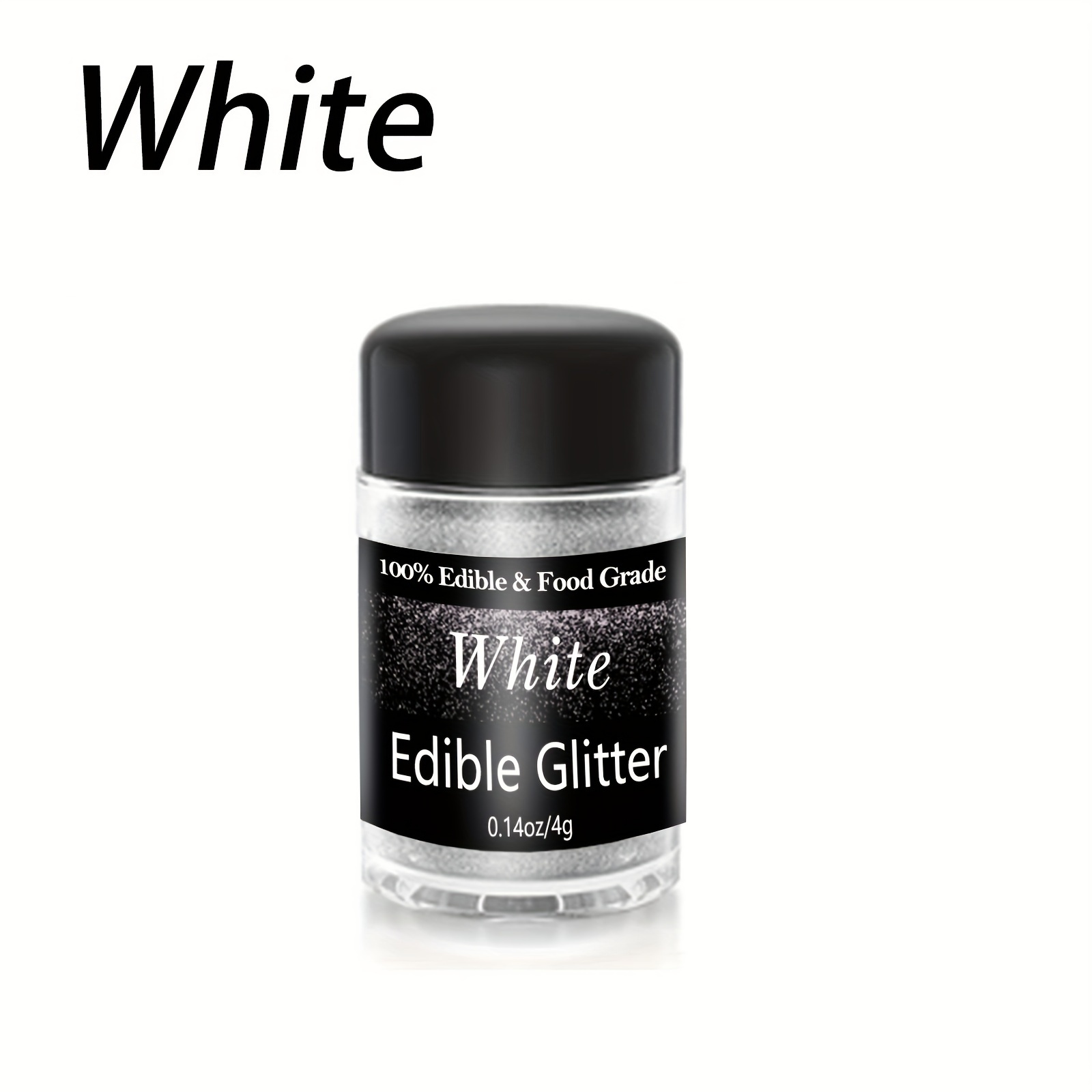 White Edible Glitter