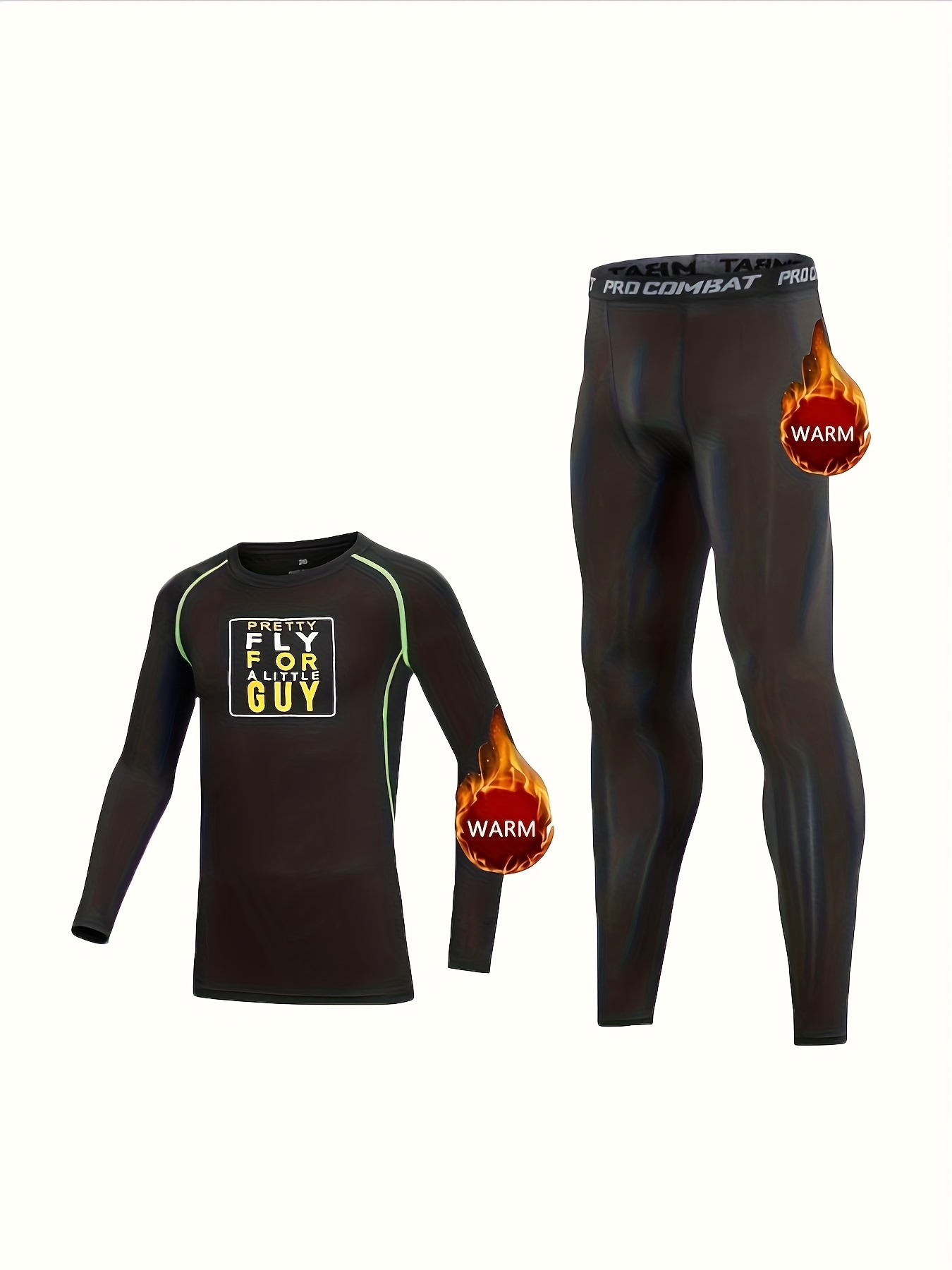 Men's Thermal Compression Pants Fleece Lined Sports Tights - Temu