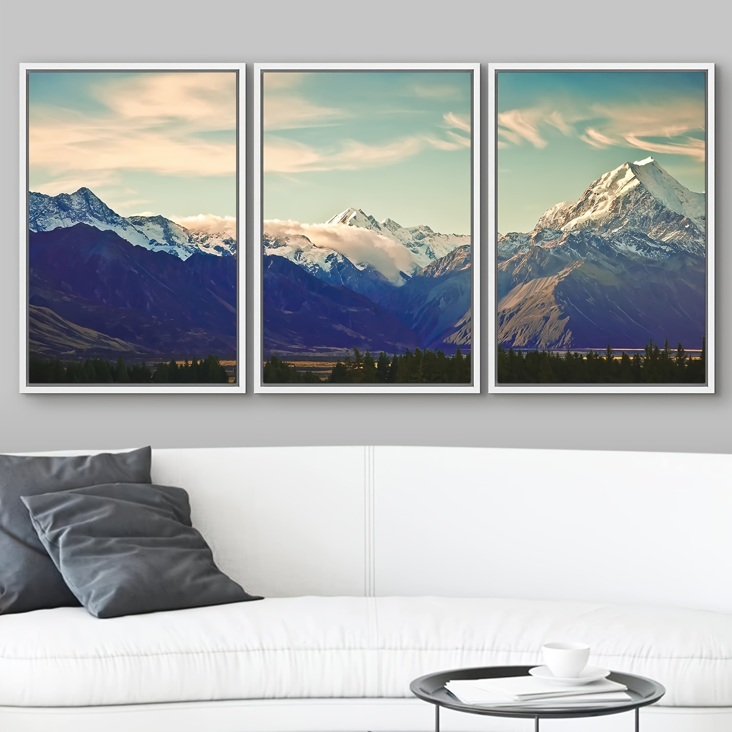 Canvas Wall Art New Zealand Scenic Mountain Landscape Shot Temu New