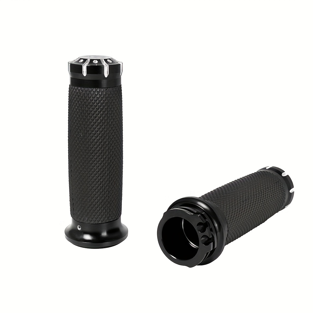 Schwarz Motorradgriffe PeroFors Lenker Handgriff 1 Zoll – Für Harley Davidson Touring & Sportster Protaper Griffe
