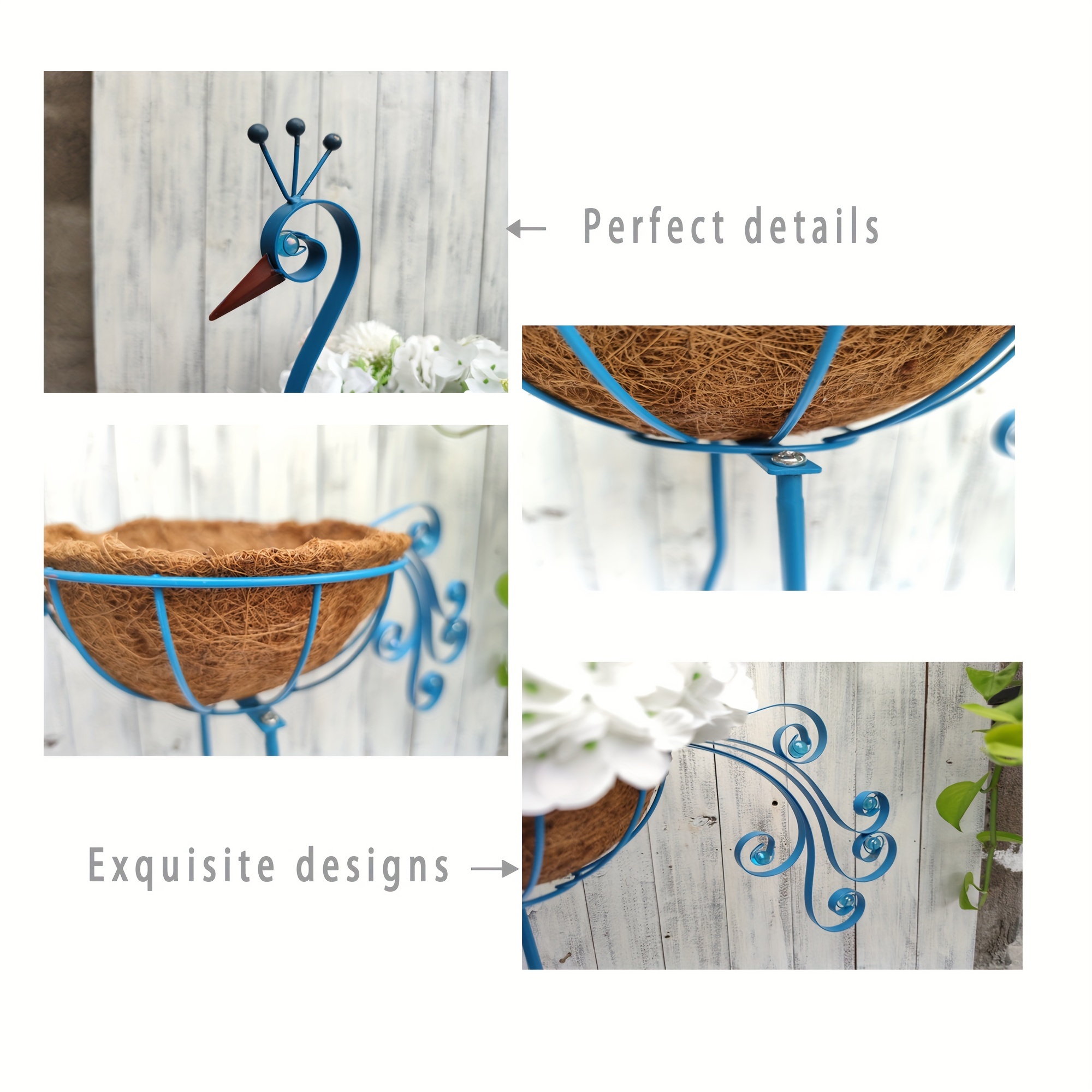 Peacock Planters Outdoor Decoration Garden Decoration - Temu