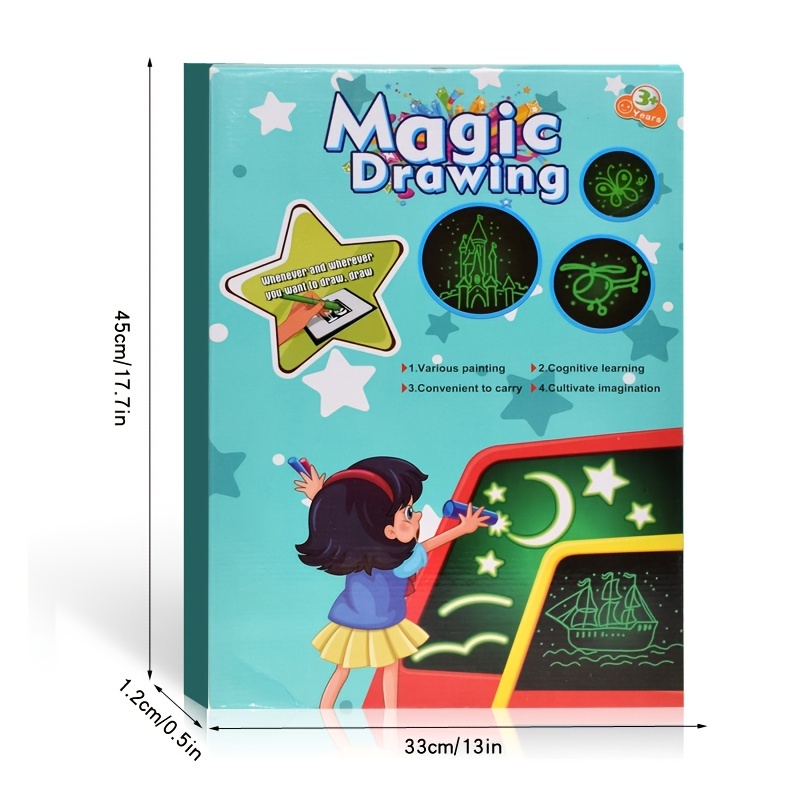 3d Magic Drawing Board Toddler Graffiti Board 7 Colored - Temu