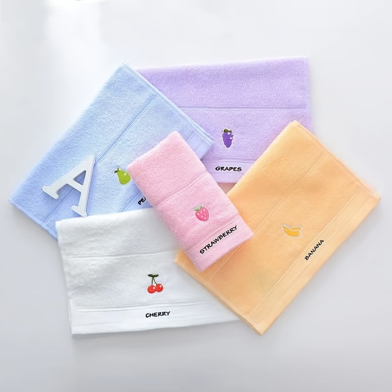 Dish Towels for Kitchen Lavender Embroidered Absorbent and Soft