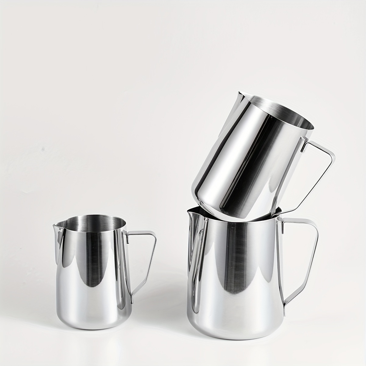 Stainless Steel Coffee Jacquard Cup With Scale Pointed Nose - Temu