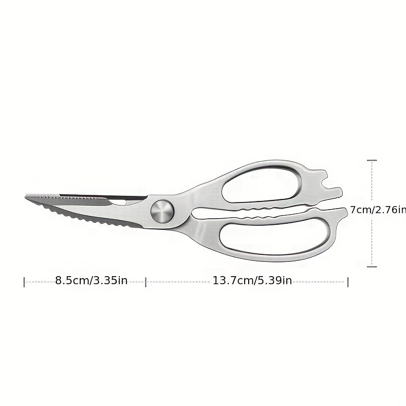 Premium Kitchen Shears by Better Kitchen Products, 8.5, All Purpose  Stainless Steel Utility Scissors, Heavy Duty Scissors, Meat Scissors,  Poultry