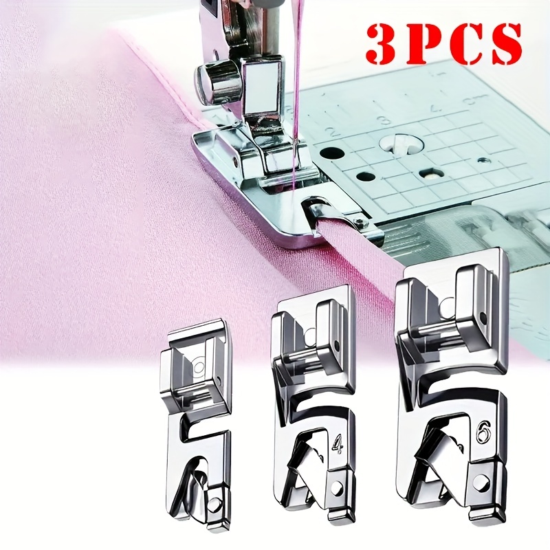 Presser Foot Set Roller Presser Foot Narrow Side Presser - Temu