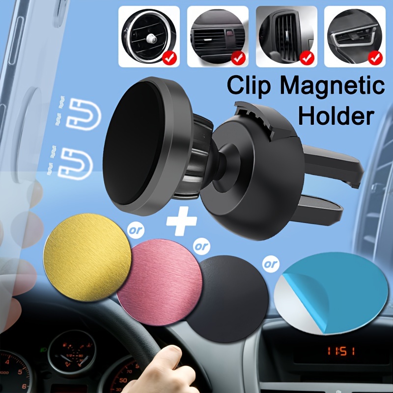 Support de téléphone magnétique pour montage de voiture Clip