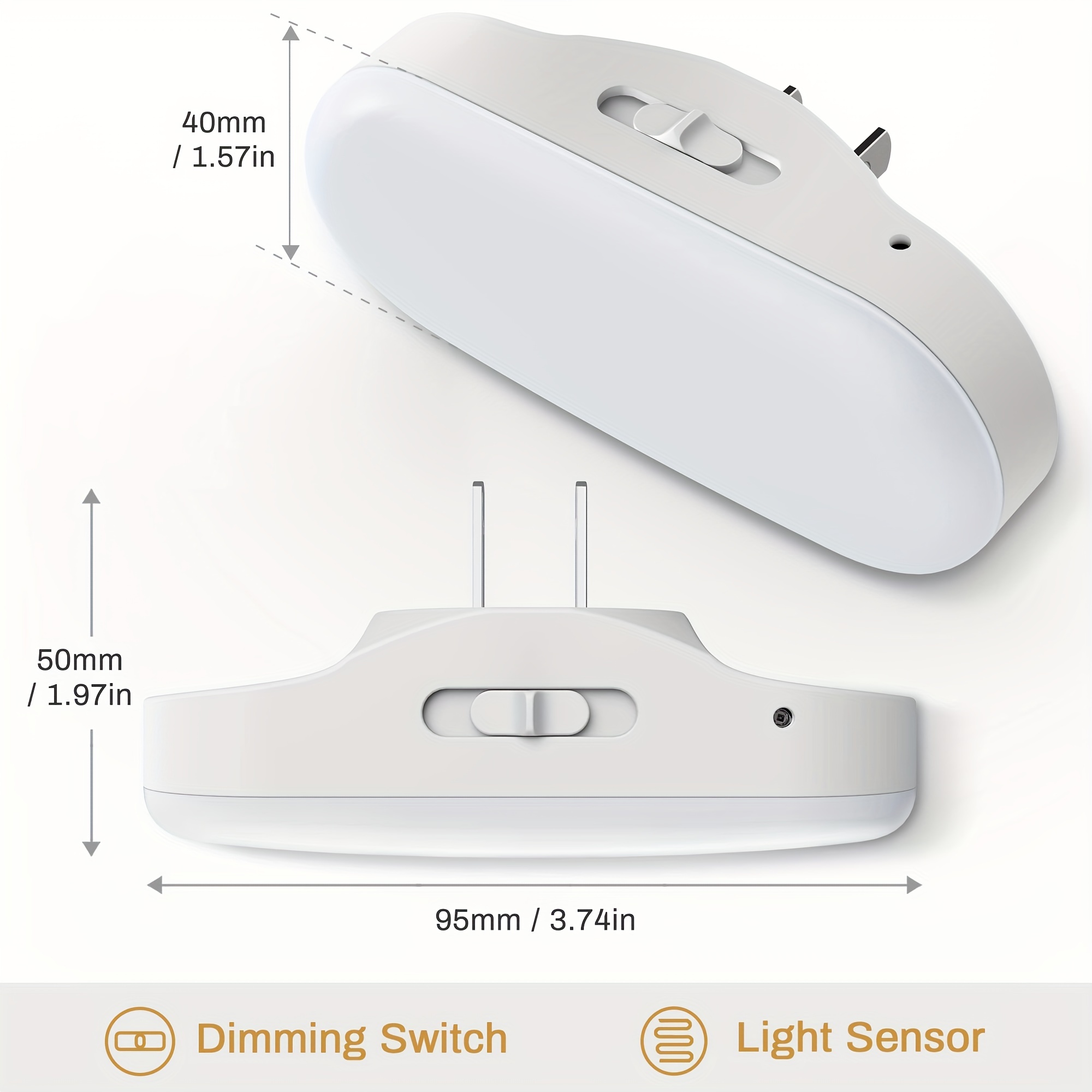 Night Lights Bright Plug In Night Light Dusk To Dawn 3000k - Temu