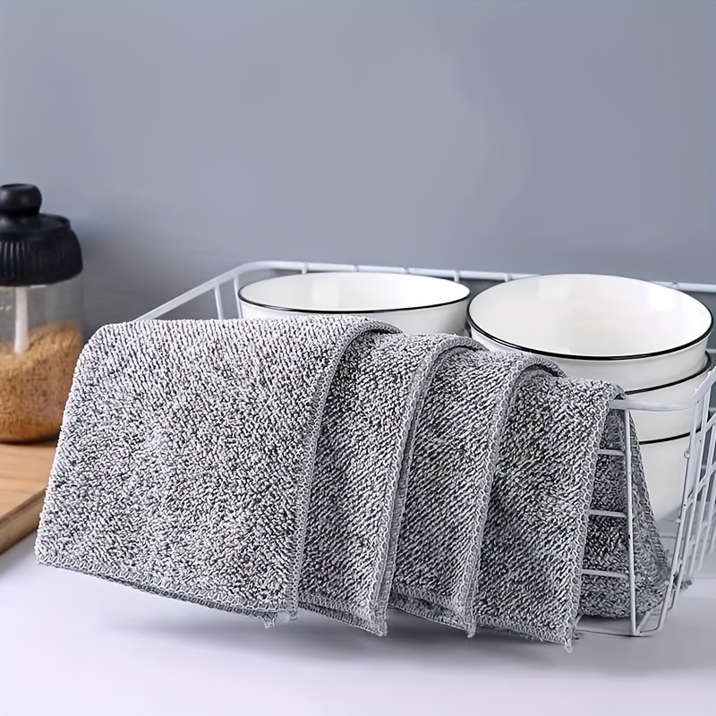 Dishcloth, Bamboo Fiber Kitchen Dish Cloth, Kitchen Towel, Dish