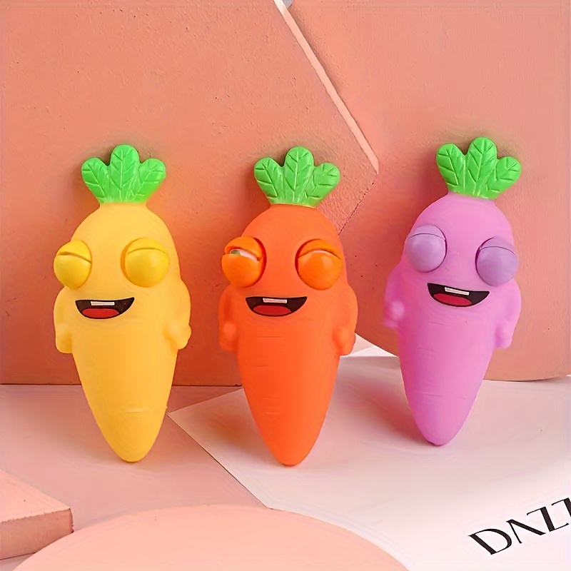 Prank Carrot Decompression Toy - Relaxing Squeezable Vegetable