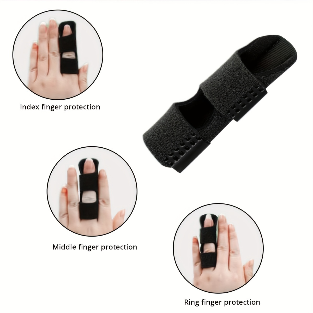 Finger Splint Plus Sleeve (Midnight Black(2pc Set) – BodyMovesPro