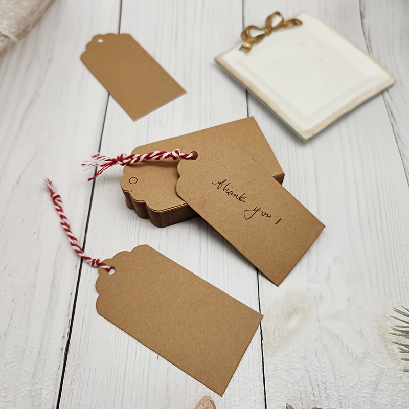 Blank Gift Tags Double Sided Blank Gift Tags With String - Temu