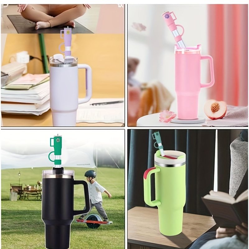 Reusable Dustproof Silicone Straw Cover Simple Cup Shaped - Temu