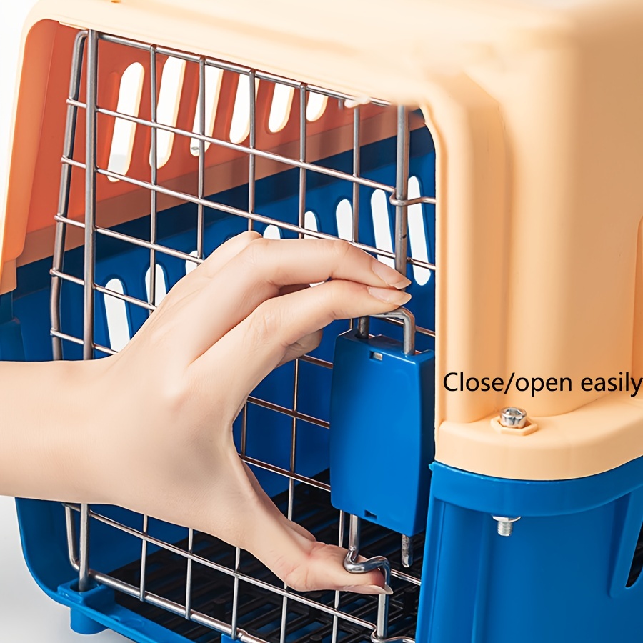 Pet Travel Carrier For Dog Cat Portable Secure Carrier Box - Temu