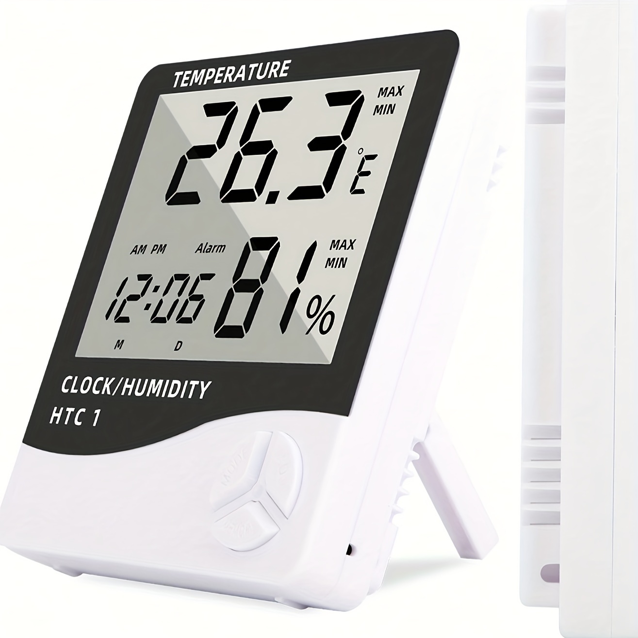 HTC-1 Digital LCD Thermometer Hygrometer Humidity Meter Room