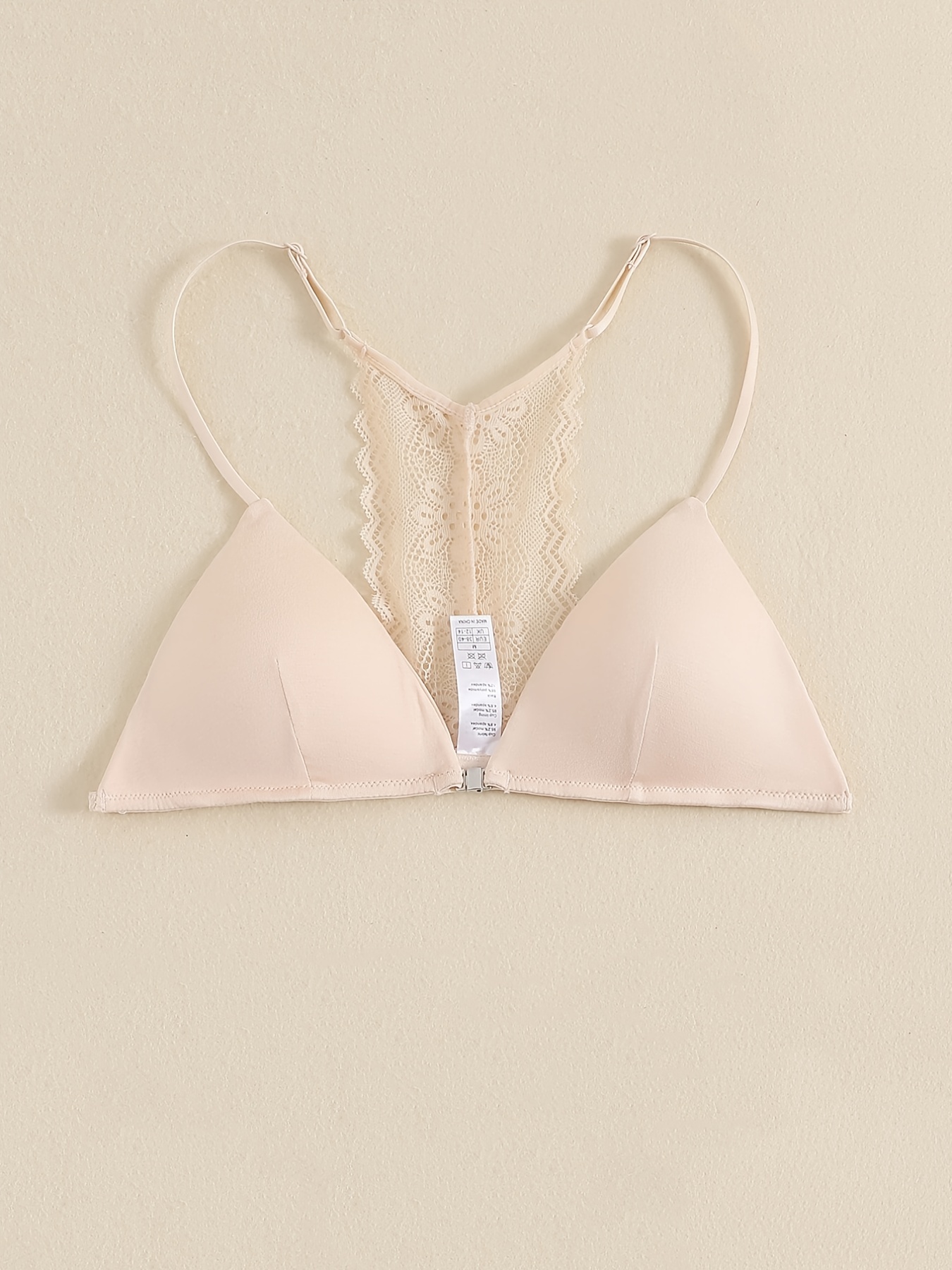 Triangle bra without padding - White
